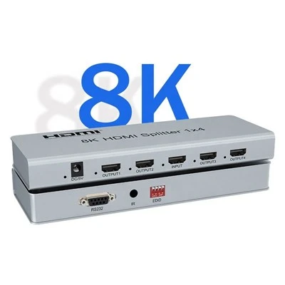 8K HDMI 2.1-splitter 1x4 – 7680x4320@60Hz